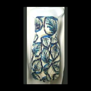 Banana Republic Dress Strapless pockets floral